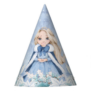 Chapeaux De Fètes Princesse Blonde Snowy Winter