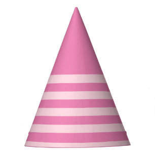 Chapeaux De Fètes Princesse rose pâle et rose rayé