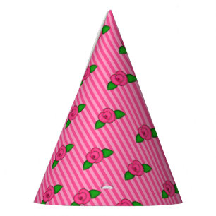 Chapeaux De Fètes Princesse Rosebud Stripes-3-PAPIER CASQUETTES