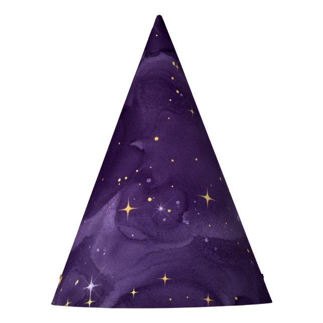 Chapeaux De Fètes Purple Galaxy Series Design 8 (Devant)