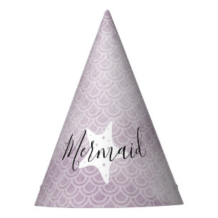 Chapeaux De Fètes Purple Sirène Starfish Casquette de fête d'anniver