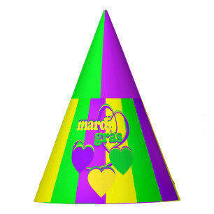Chapeaux De Fètes Purple Vert Jaune New Orleans Mardi Gras