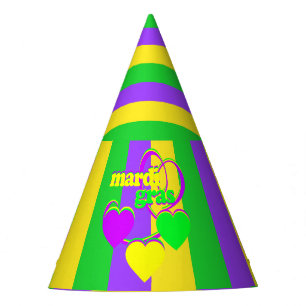 Chapeaux De Fètes Purple Vert Jaune New Orleans Mardi Gras