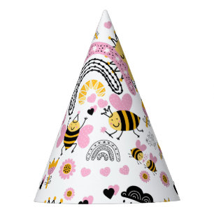 Chapeaux De Fètes Queen BEES Cute BFF, Baby Girl, Girly Toxits Rose