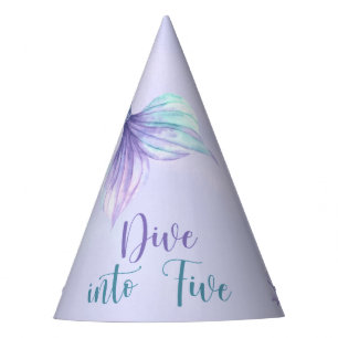 Chapeaux De Fètes Queue de sirène aquarelle pour une fête d'annivers