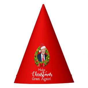 Chapeaux De Fètes Refaire Noël plus grand Trump MAGA cadeau drôle