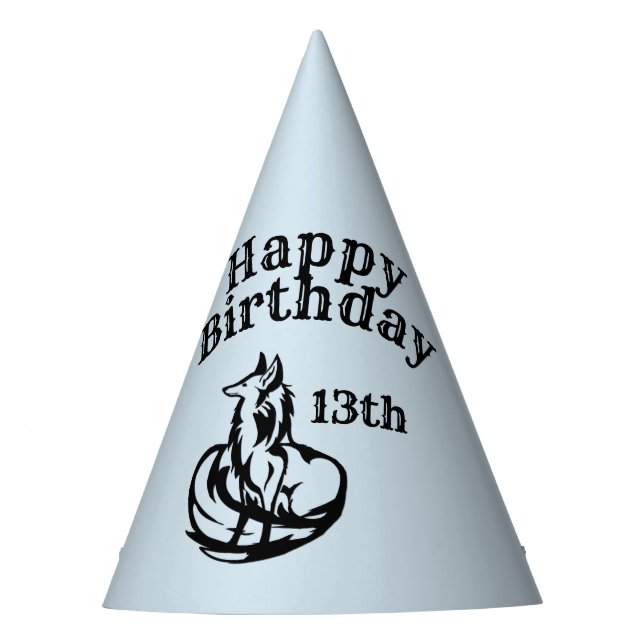 Chapeaux De Fètes Renard d'anniversaire (Devant)