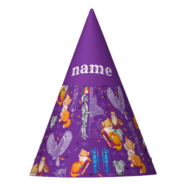 Chapeaux De Fètes renard et hibou (Devant)