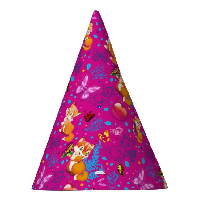 Chapeaux De Fètes renard et papillon (Droite)