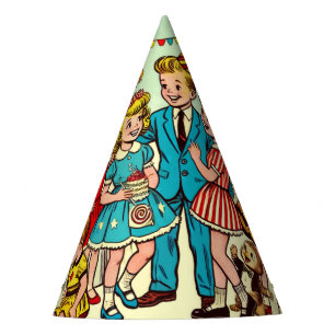 Chapeaux De Fètes Retro Kids Party Comics