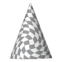Retro Pastel Grey & White À damiers
