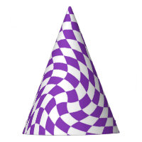 Retro Pastel Purple & White À damiers