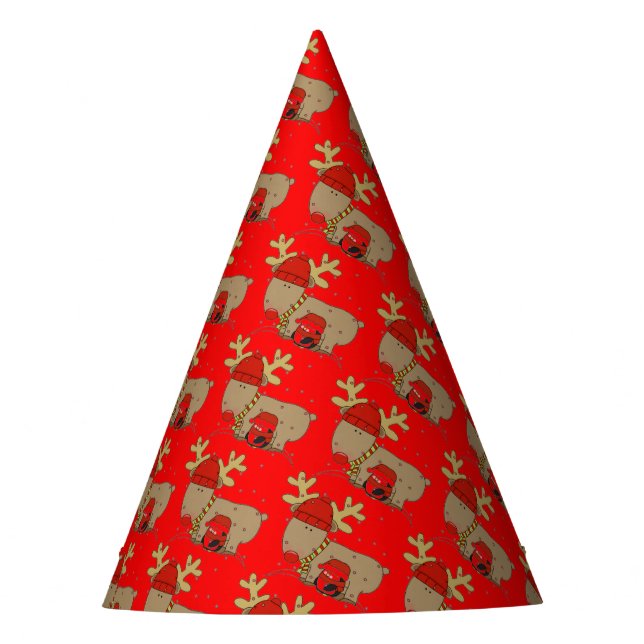 Chapeaux De Fètes Rindeer et Penguin (Devant)