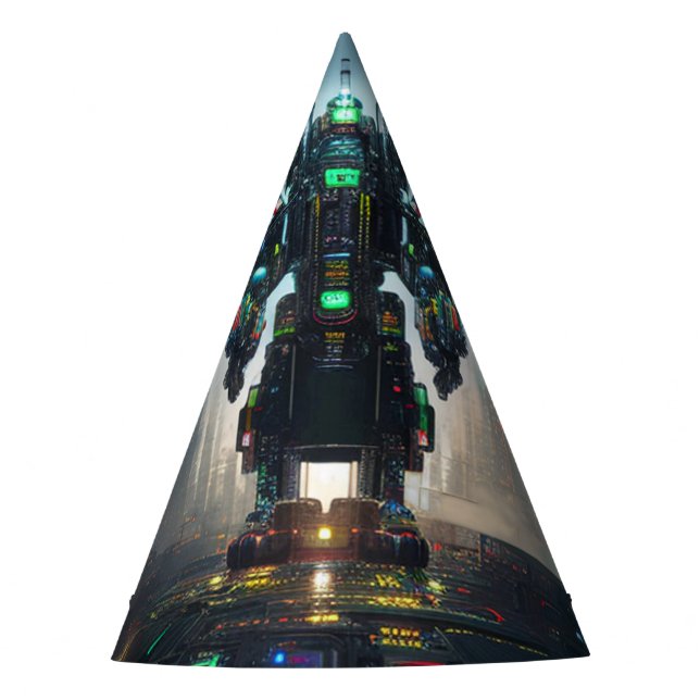 Chapeaux De Fètes Robot 4 casquettes (Devant)