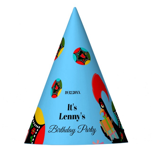 Chapeaux De Fètes Rooster portugais avec cadeaux (Devant)