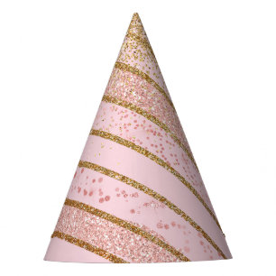 Chapeaux De Fètes Rose et casquette de partie de klaxon de licorne