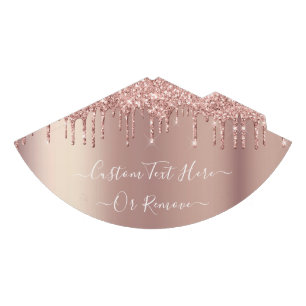 Chapeaux De Fètes Rose Gold Blush Parties scintillant Votre Casquett
