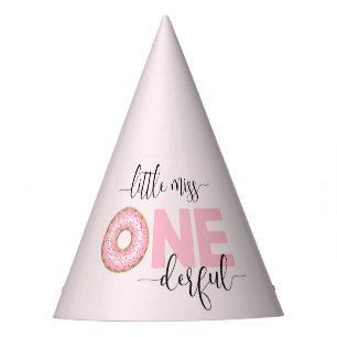 Chapeaux De Fètes Rose Mignonne Petite Mademoiselle 1er Anniversaire