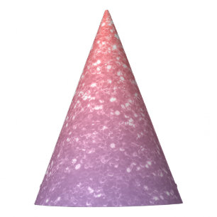 Chapeaux De Fètes Rose rose violet lavande faux pétille parties scin