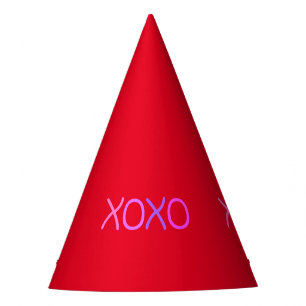 Chapeaux De Fètes Rose, violet et lavande Xoxo joli rouge drôle
