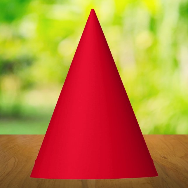 Chapeaux De Fètes Rouge Cadmium Couleur Uni (Créateur téléchargé)