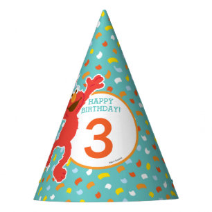 Chapeaux De Fètes Rue Sésame Elmo - Cupcake & Confetti Anniversai