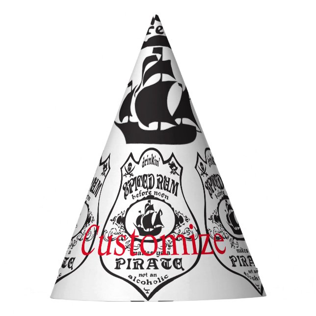 Chapeaux De Fètes Rum épicé Pirate Boisson Thunder_Cove (Devant)