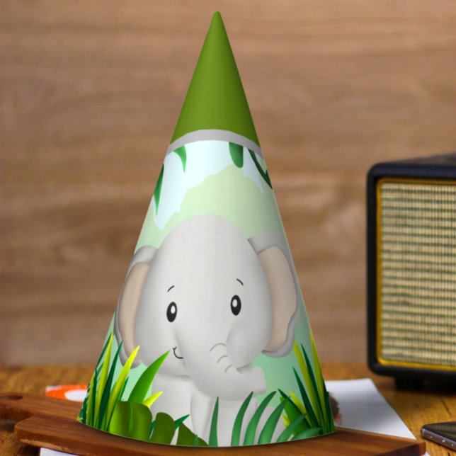 Chapeaux De Fètes Safari Anniversaire Elepant Casquette (Créateur téléchargé)