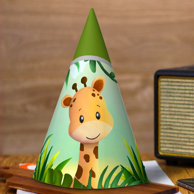Chapeaux De Fètes Safari Birthday Giraffe (Créateur téléchargé)