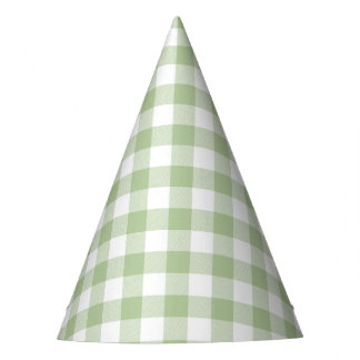 Chapeaux De Fètes Sage and White Buffalo Plaid Gingham