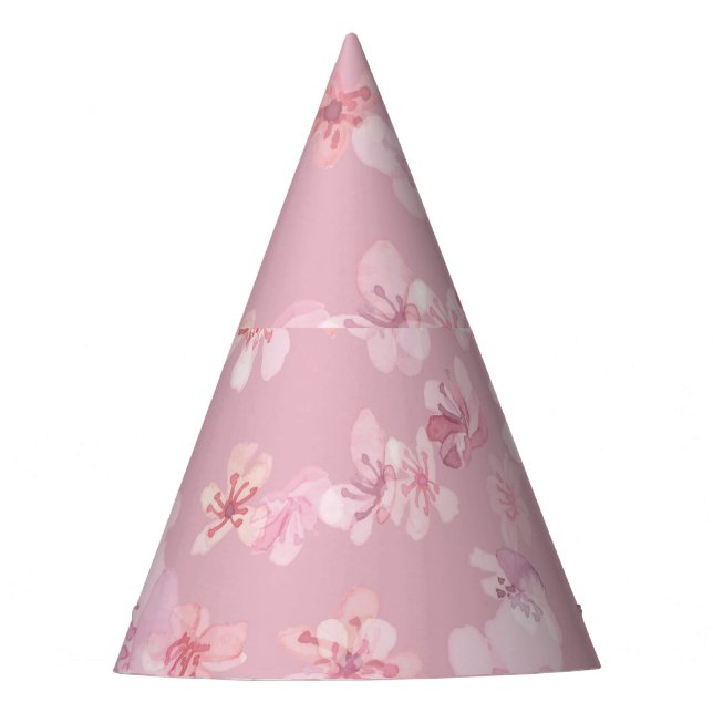Chapeaux De Fètes Sakura Flower Cherry Aquarelle Texture (Devant)