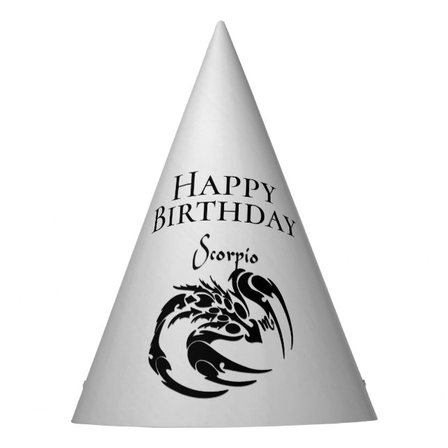 Chapeaux De Fètes Scorpio Zodiac fête d'anniversaire (Devant)