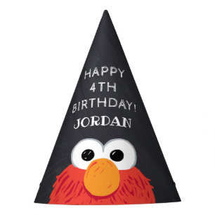 Chapeaux De Fètes Sesame Street Elmo Chalkboard Anniversaire
