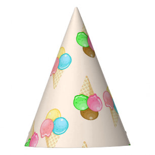 Chapeaux De Fètes Simple Modern Rainbow glace fête d'anniversaire