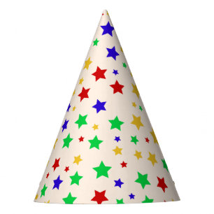 Chapeaux De Fètes Simple moderne coloré Star anniversaire coloré