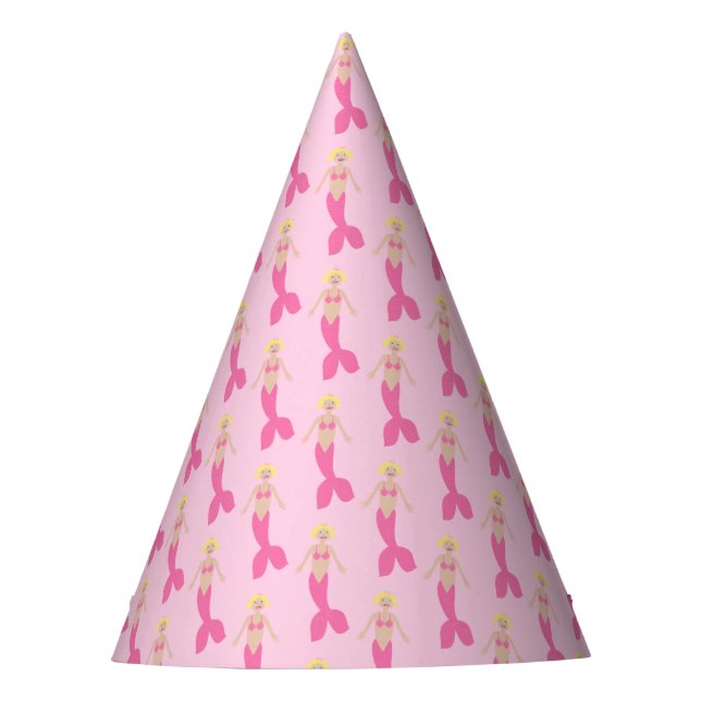 Chapeaux De Fètes Sirène D'Imaginaire Rose (Devant)