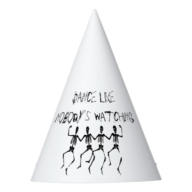 Chapeaux De Fètes Skeletons Danse comme personne ne regarde Hallowee (Devant)