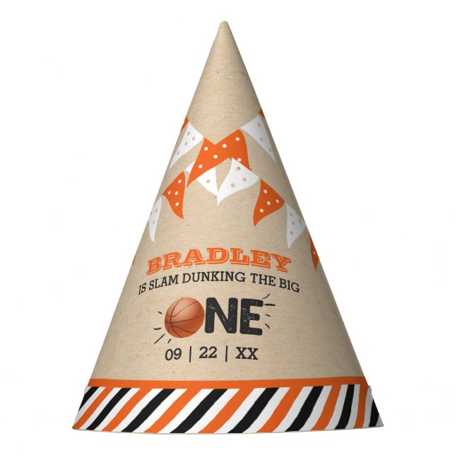 Chapeaux De Fètes Slam Dunking The Big One | Basketball 1er annivers (Devant)
