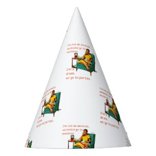 Chapeaux De Fètes SlipperyJoe socialisation boisson fête vintage fem