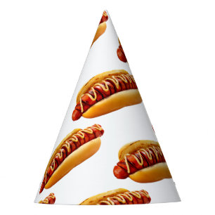 Chapeaux De Fètes SlipperyJoe's Hotdog viande hachée grill