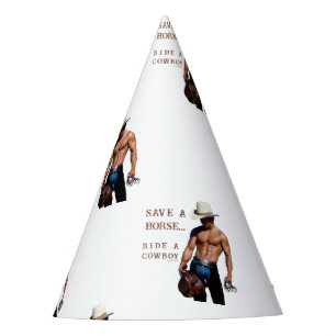 Chapeaux De Fètes SlipperyJoe's Save a horse Ride A Cowboy casquette