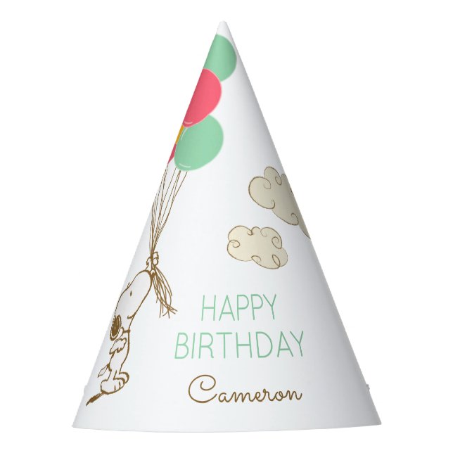 Chapeaux De Fètes Snoopy et Ballons Anniversaire (Devant)