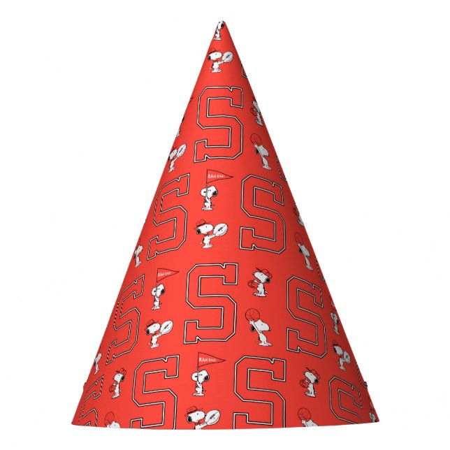 Chapeaux De Fètes Snoopy Varsity Motif sportif (Devant)