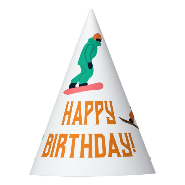 Chapeaux De Fètes Snowboard Snowboardeur (Devant)