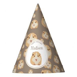Chapeaux De Fètes Soirée d'anniversaire de Motif de hamster mand pe