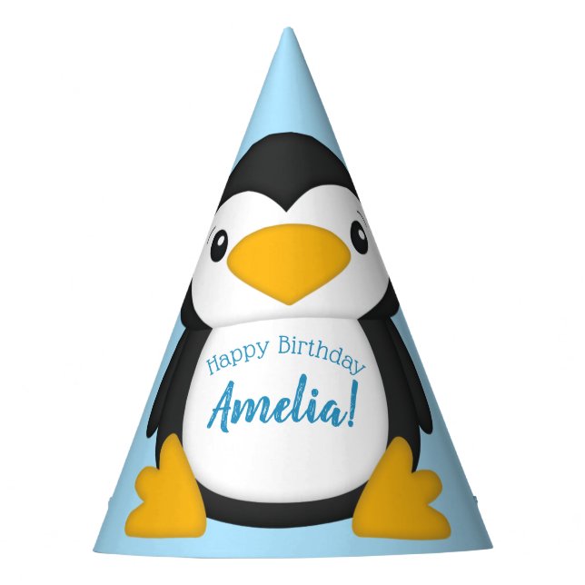Chapeaux De Fètes Soirée d'anniversaire de Penguin (Devant)