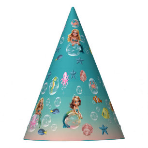 Chapeaux De Fètes Soirée d'anniversaire mignonne Mermaid