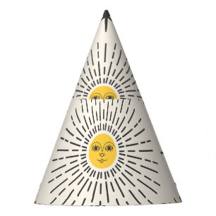 Chapeaux De Fètes Soleil céleste Motif Vintage