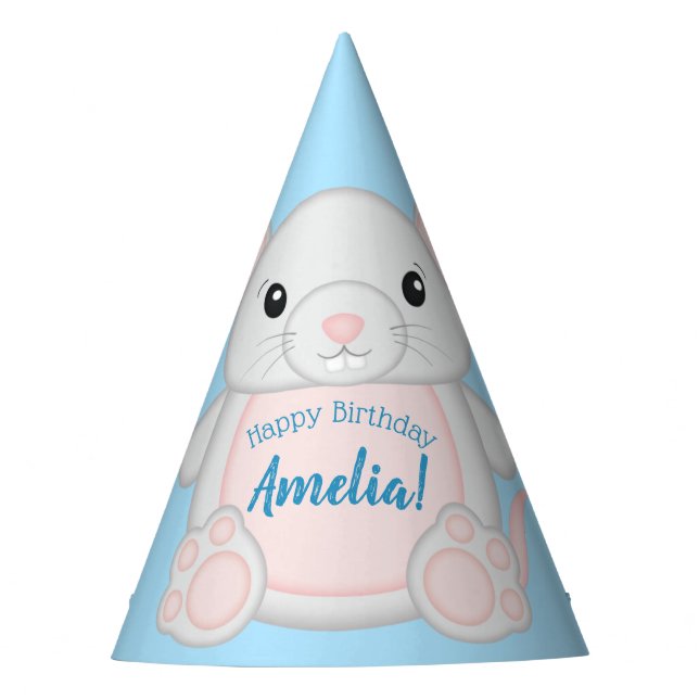 Chapeaux De Fètes Souris fête d'anniversaire bleu (Devant)