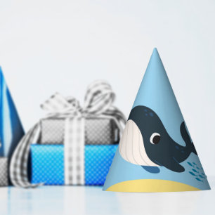 Chapeaux De Fètes Sous la baleine de mer anniversaire garçons